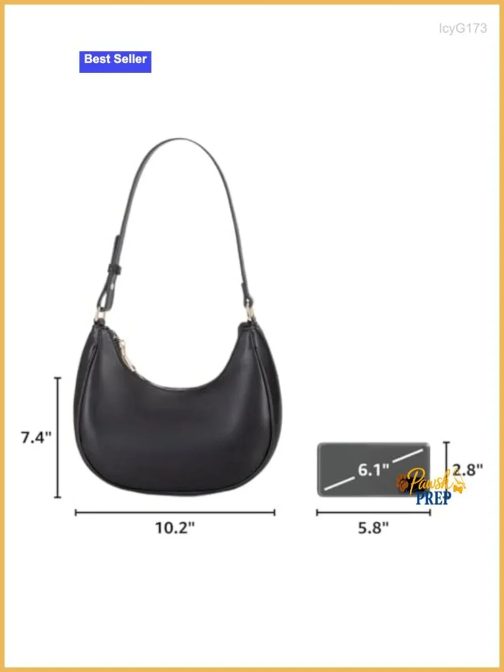 Crescent Hobo Bag Women Cute Purse PU Leather Shoulder Tote Underarm Mini